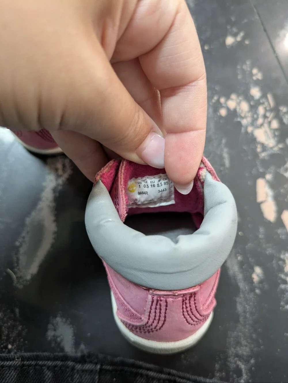 Timberland Pink Crib Booties